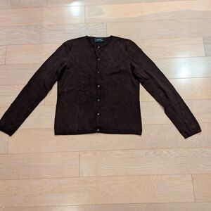 Ralph Lauren Dark Brown Cardigan